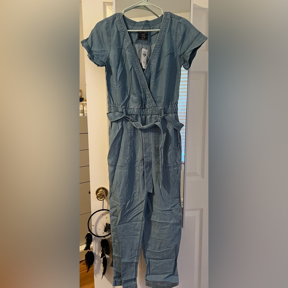 Abercrombie & Fitch Blue Jumpsuit